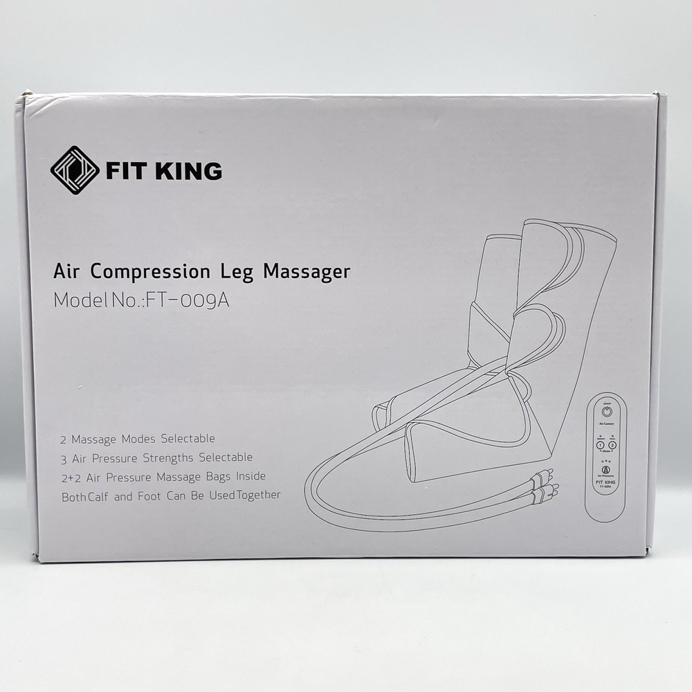 Fit King Air Compression Leg Massager Model FT-009A W/Box